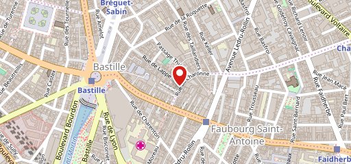 Le Gamin bastille sur la carte