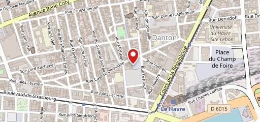 Le Gavroche Le Havre sur la carte