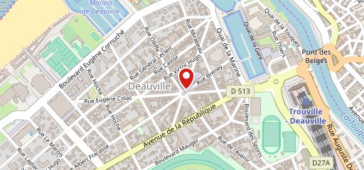 Le Hibouville - Deauville sur la carte