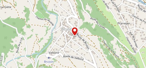 Le Laboratoire de Bruson sur la carte