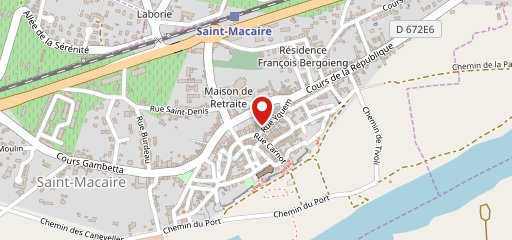 Le Médiéval Saint Macaire sur la carte