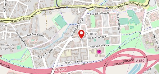 Le moulin de Saige sur la carte