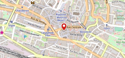 Le Panetier Lausanne - Rue Centrale sulla mappa