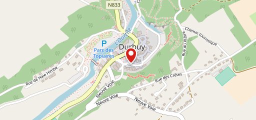 Le Frans café Durbuy sur la carte