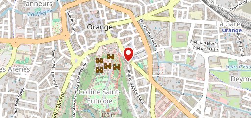 Le Parvis Orange sur la carte