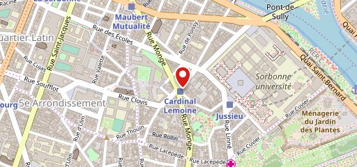 Le Petit Cardinal sur la carte