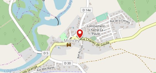 Le Petit Moncey sur la carte