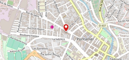 Cafe Pontissalien sur la carte