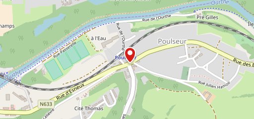 Poul's café sur la carte