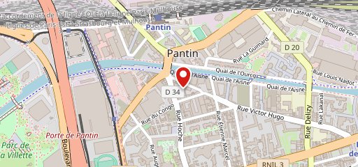 Les Pantins sur la carte