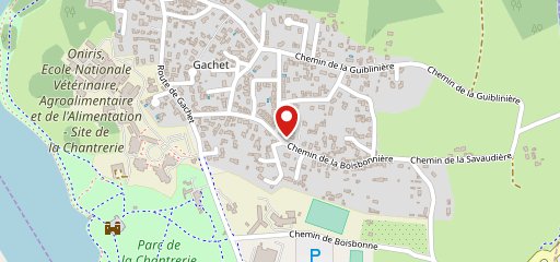 Le p'tit québec Nantes sur la carte