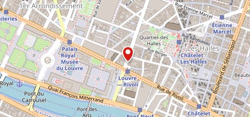 Le Relais du Louvre sur la carte