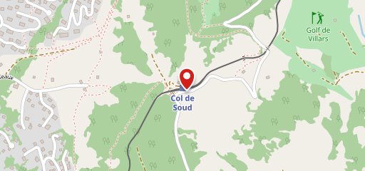 Auberge Col-de-Soud sur la carte