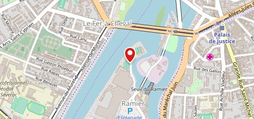 Le Rowing Club sur la carte