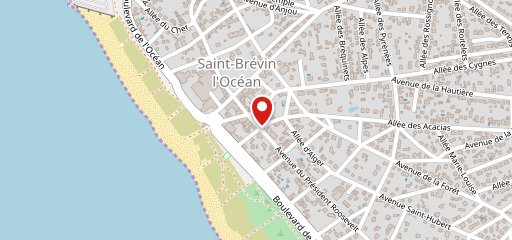 Crêperie le Rozell Saint-Brevin-les-Pins sur la carte