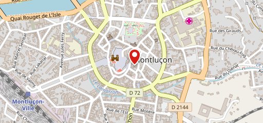 Restaurant Le Saint Trop Montluçon sur la carte