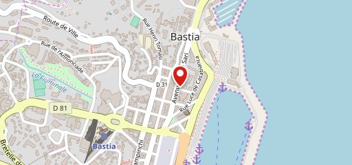 Le Shima Bastia sur la carte