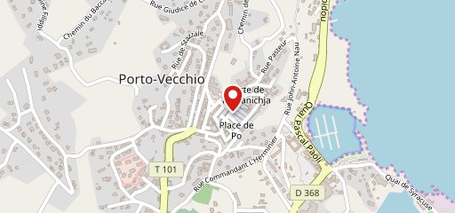 Café Tempo Porto Vecchio sur la carte