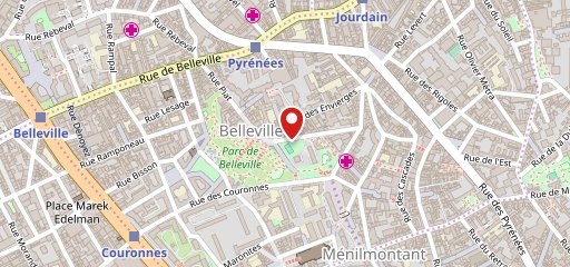 Le Vieux Belleville sur la carte