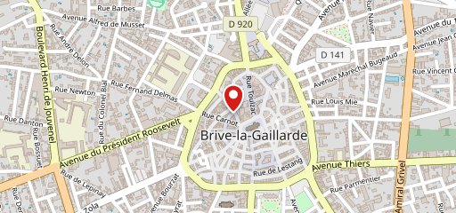 Restaurant Les Viviers Saint-Martin Brive la Gaillarde sur la carte