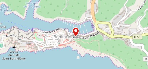 Restaurant Le Voilier Bonifacio sur la carte