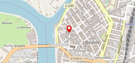 Le Zinc Authentique Libourne sur la carte