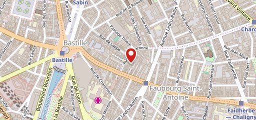 Entre-Potes quartier animé bastille sur la carte