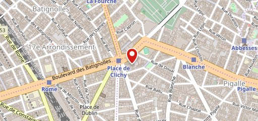 Léon - Place de Clichy sur la carte