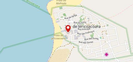 Restaurante Italiano Leonardo Da Vinci Jericoacoara Ceará no mapa