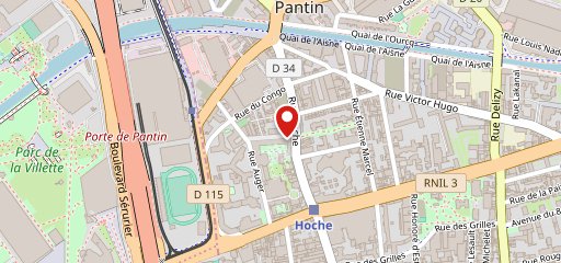 Les Ateliers de Pantin sur la carte