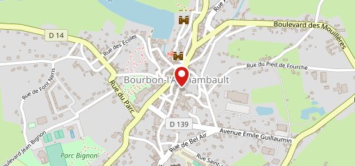 Restaurant les Bourbons sur la carte