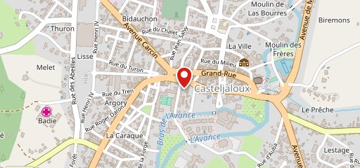 Les Cordeliers Casteljaloux sur la carte