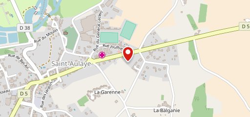 Les Halles de Saint Aulaye sur la carte