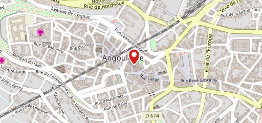 Bar des Arceaux Angoulême sur la carte