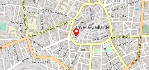 Chez Rosette Brive la Gaillarde sur la carte