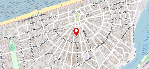 Les Planches de Cabourg sur la carte