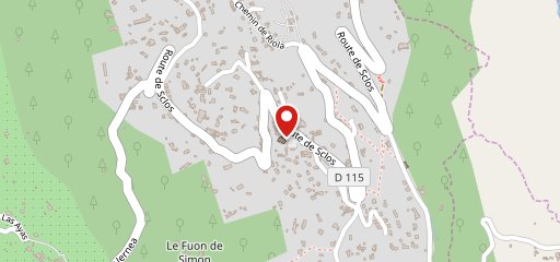 Les platanes sur la carte