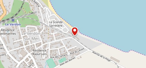 L'Escale de la Plage Le Verdon sur Mer sur la carte