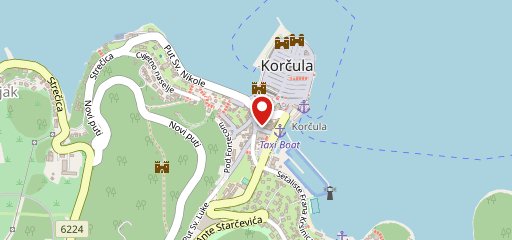 Pizzeria LEUT Korčula sulla mappa