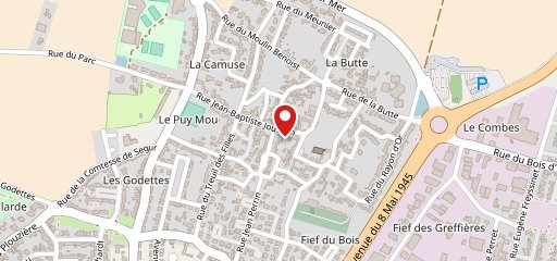 L'houstal de La pizza sur la carte