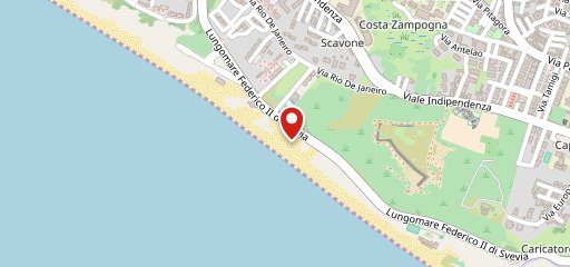 Copacabana beach sulla mappa