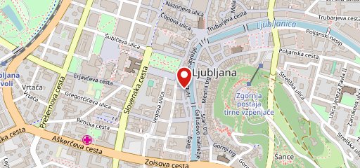 Ljubljanski dvor sur la carte