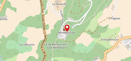 Vetusta Locanda del Castello di Montecuccolo sur la carte