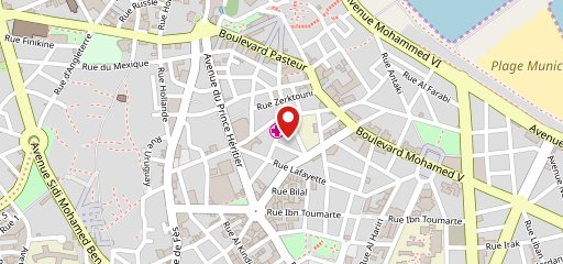 Londons pub tanger sur la carte