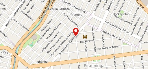 Los Hermanos Pizzaria delivery no mapa