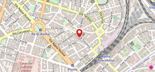 Ristorante Pizzeria L'Ostrica Ubriaca Roma sulla mappa