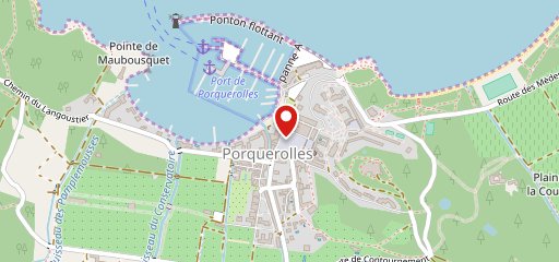 L'Oustaou de Porquerolles sur la carte