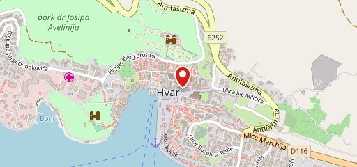 Restaurant Lucullus Hvar sulla mappa