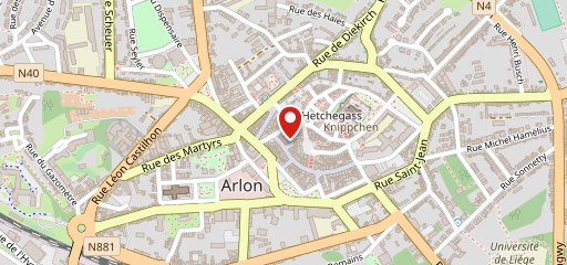 Cocoon Arlon sur la carte