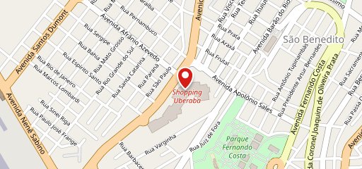 Madero Container Shopping Uberaba no mapa